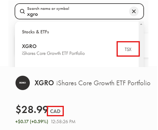 CAD and TSX example